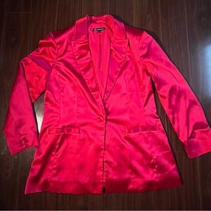 INC women’s hot pink Satin Blazer